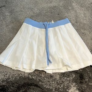 White & Blue For Love & Lemons Tennis Skirt
